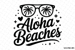Aloha Beaches svg | Summer Svg | Svg Cut Files Product Image 1