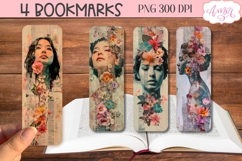 Vintage bookmark, junk journal scrapbook bookmark PNG Product Image 1