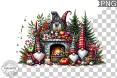 Christmas Gnome Sublimation - Clipart PNG Design Product Image 1