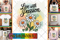 ENCHANTED TSHIRT Designs PNG, Flowers Quote Product Image 1