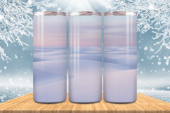 Winter Wonderland Snowflake PNG, Icy Tree 20oz Tumbler wrap Product Image 1