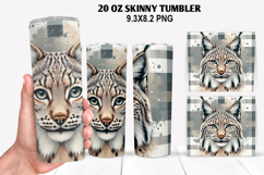 Tiger Skinny Tumbler 20oz Wrap Design, Animal Tumbler Wrap Product Image 1