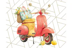 Strawberry Red Lemon Yellow Summer Clipart PNG, Summer Icons Product Image 5