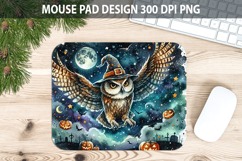 Owl Mouse pad Sublimation - Halloween Animal PNG Design Product Image 1