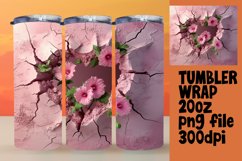 Chic Love 3D Heart Tumbler Wrap Product Image 1