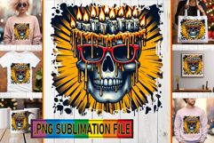 FUN PNG Designs for TSHIRTS, Skull Product Image 1