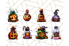 Bright Halloween Potion Bottle PNG Clipart, Holiday Elements Product Image 9