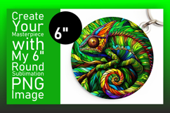 Creative Keychain Round Design PNG , Animals Product Image 1