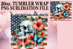 SWEET HARMONY 20oz TUMBLER WRAP, Skull USA Product Image 1