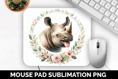 Cute Animals Mouse Pad Bundle, Sublimation Mouse Pad PNG Product Image 16