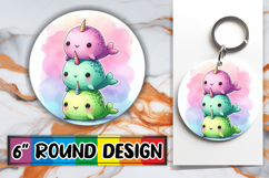 Luminous Ornaments Round Design PNG, Cute Animals Product Image 1
