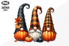 Halloween Gnomes Sublimation - Clipart PNG Design Product Image 1