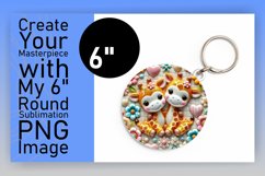 Sophisticated Round Design Coaster Art , Sweet Animals Product Image 1