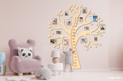 Family Tree Height Chart Bundle | Laser Cut | Glowforge Product Image 8
