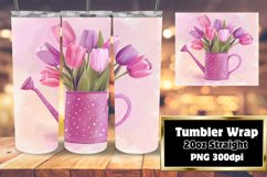 Spring Blossom 20oz Tumbler Wrap: Watercolor Delight Product Image 1
