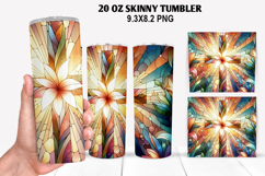 Skinny Tumbler 20oz Wrap Design, Easter Tumbler PNG Design Product Image 1