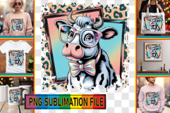 Joyful PNG TSHIRT Art Ideas, Cute Cow Product Image 1