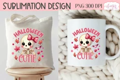 Halloween cutie PNG for sublimation | Pink Halloween PNG Product Image 4