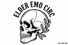 Elder Emo Circ Svg | Halloween Svg | Svg Cut Files Product Image 1
