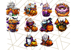 Spooky Café Cuties Halloween PNG Clipart, Holiday Elements Product Image 5