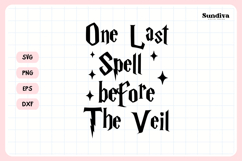 Wizard Bachelorette Party Saying SVG | One Last Spell Product Image 3