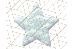 Cute Puffy Star Clipart PNG, 3D Glossy Pastel Stars Clip Art Product Image 5