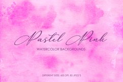 85 Pastel Pink Watercolor Backgrounds, Hand Painted Textures Product Image 1