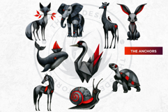 Red Thread Cliparts &amp; Backgrounds for DIY Card, Junk Journal Product Image 13