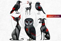 Red Thread Cliparts &amp; Backgrounds for DIY Card, Junk Journal Product Image 14