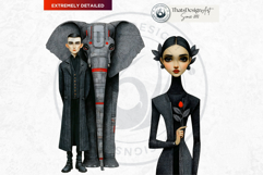 Red Thread Cliparts &amp; Backgrounds for DIY Card, Junk Journal Product Image 16