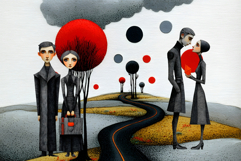 Red Thread Cliparts &amp; Backgrounds for DIY Card, Junk Journal Product Image 4