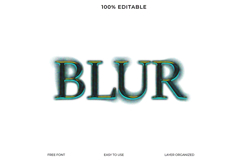 Editable Blur Text Effect Graphic Product Image 1