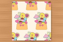 10 Candy seamless patterns. Lollipops backgrounds. Sweets. Product Image 10