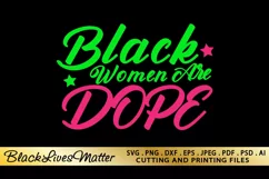 Black Woman SVG PNG EPS DXF Files For Cutting and Printing Product Image 1