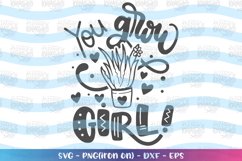 Girls svg You grow Girl svg Motivational funny Aloe vera Product Image 2