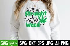 Straight Outter Weed SVG Cut File , Weed SVG Cut File Product Image 1