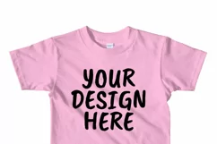 American Apparel 2105W Kids T-shirt Mock Ups - 10|PNG Product Image 6
