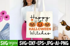 Happy Halloween Witches SVG Cut File,Happy Halloween Witches Product Image 3