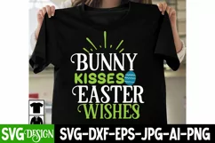 Bunny Kisses Easter Wishes SVG Cut File,Happy Easter Day SVG Product Image 2