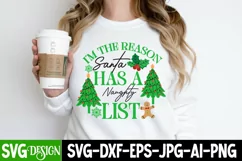 I'm the Christmas Crew SVG Cut File , Christmas Sublimation Product Image 4