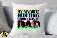 Fathers Day Sublimation Dad PNG Watercolor Hunting Dad Quote Product Image 3