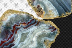 Gold Foil Agate Clipart Product Image 3