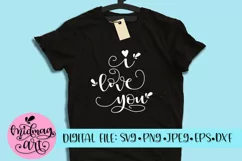 I love you svg, png, jpeg, eps and dxf Product Image 1