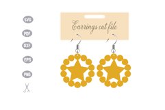 Earrings Template SVG Product Image 1