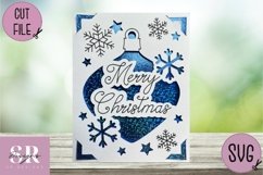 Christmas insert card design| Paper cutting | Cricut Joy svg Product Image 3