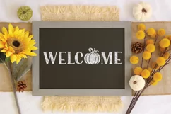 Welcome SVG Cut File - Fall Farmhouse SVG PNG DXF EPS JPG Product Image 2