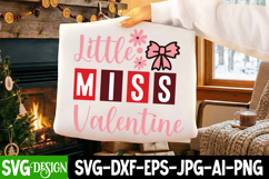 Little Miss Valentine, Baby Girl Valentine, Valentine Svg Product Image 3