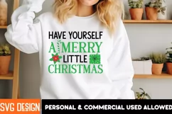 Have Yourself A Merry Little Christmas SVG Cut File Product Image 3
