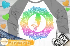 Mermaid Mandala SVG, Mandala Svg, Mermaid Svg Png Product Image 1