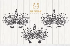 Unicorn Face Svg, Unicorn Cut File, Star Unicorn Product Image 14